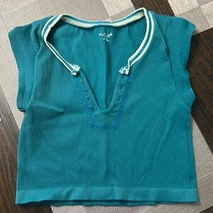 Urban outfitters green top.